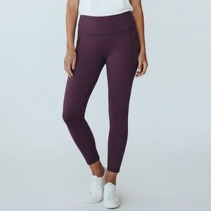 Varley Leggings Women Small Plum Purple Yoga Activewear Athleisure Casual